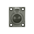 Deltana Flush Ring Pull, Antique Nickel, 1-3/4'' x 1-3/8''