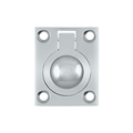 Deltana Flush Ring Pull, Chrome, 1-3/4'' x 1-3/8''