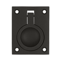 Deltana Flush Ring Pull, Oil Rubbed Bronze, 2-1/2'' x 1-7/8''