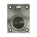 Deltana Flush Ring Pull, Antique Nickel, 2-1/2'' x 1-7/8''