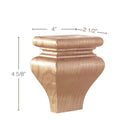 Fluting, 3 3/4''w x 13/16''d Resin