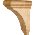 Hardware Resources Minimal Bullnose Cap Corbel Hard Maple 8" Length