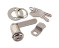 Cabinet & Drawer Cam Lock, 3/4" Max Thickness, Keyed Alike #604, Chrome