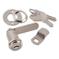 Cabinet & Drawer Cam Lock, 3/4" Max Thickness, Keyed Alike #601, Stainless Steel
