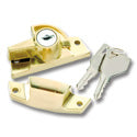 Keyed Alike Sash Lock - Polished Brass, Keyed Alike #601, Polished Brass