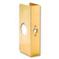First Watch Door Reinforcer Solid Brass Polished Brass 4" x 9" Dimentions 1-3/4" Door Thickness