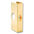 First Watch Door Reinforcer Solid Brass Polished Brass 4-1/4" x 9" Dimentions 1-3/4" Door Thickness