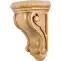 Hardware Resources Wide Profile Smooth Scrolled Corbel Maple 14" Length