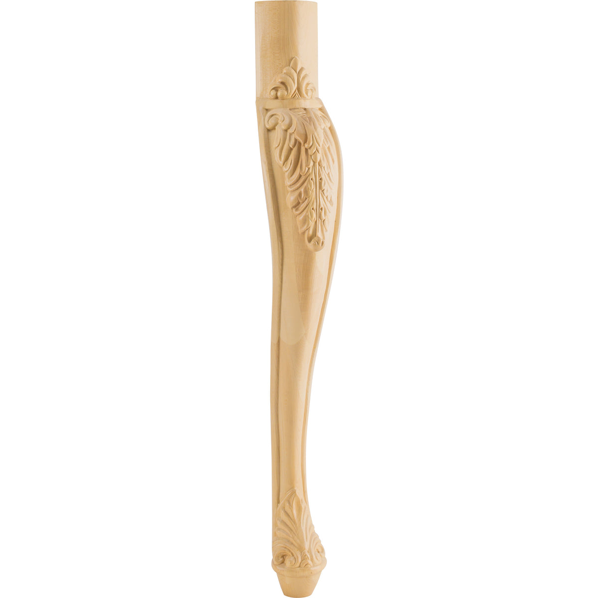 Hardware Resources Acanthus Cabriole Leg Maple 31" Length