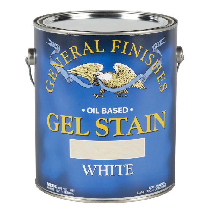 General Finishes Gel Stain, White, Gallon