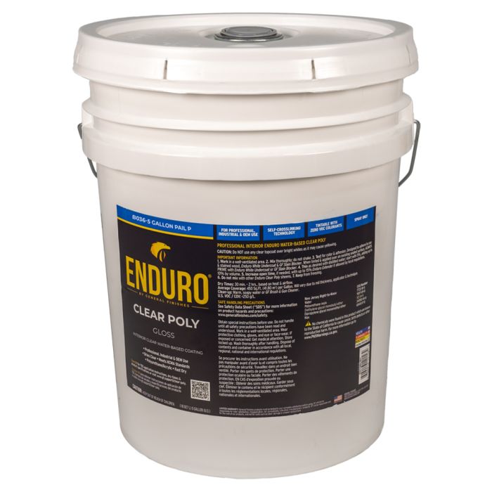 Clear Poly Enduro Clear Poly, Gloss, 5 Gallon