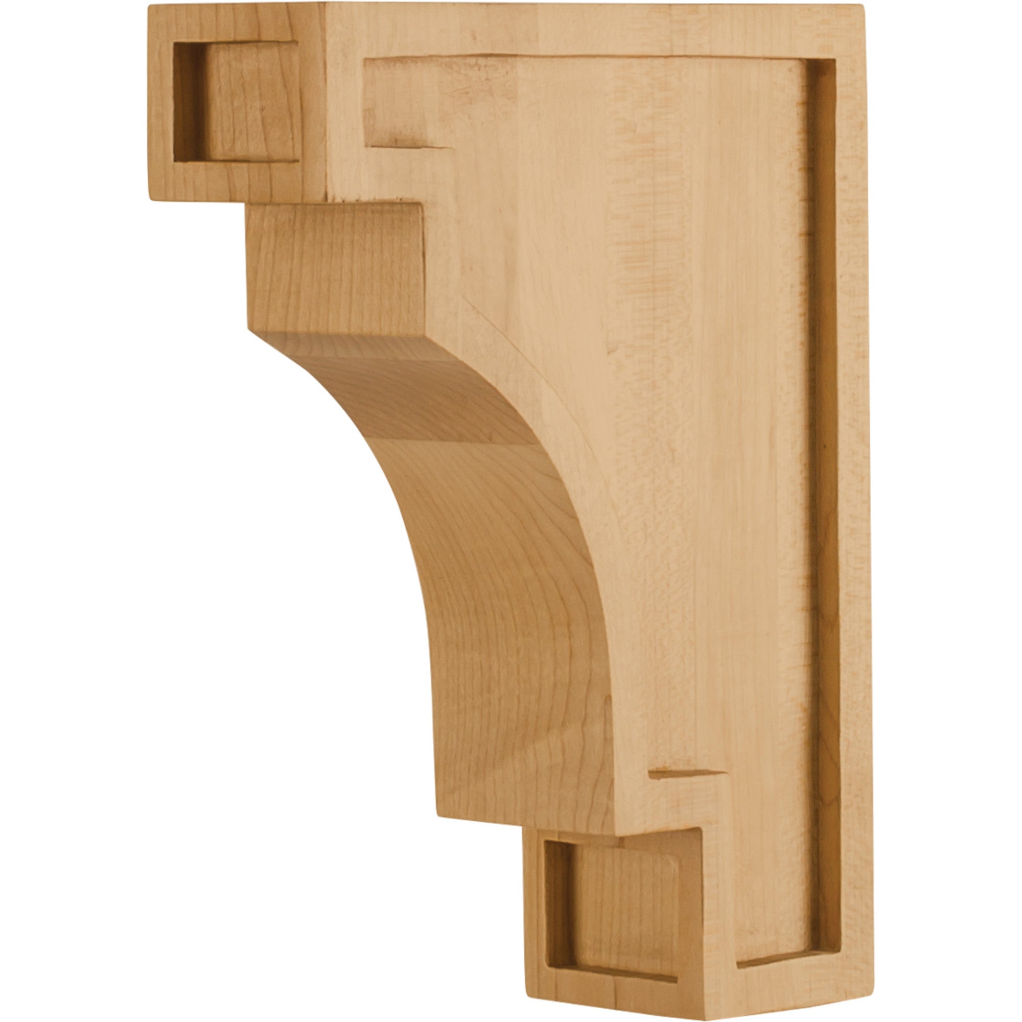 Hardware Resources Coved Arts & Crafts Corbel Rubberwood 8" Length