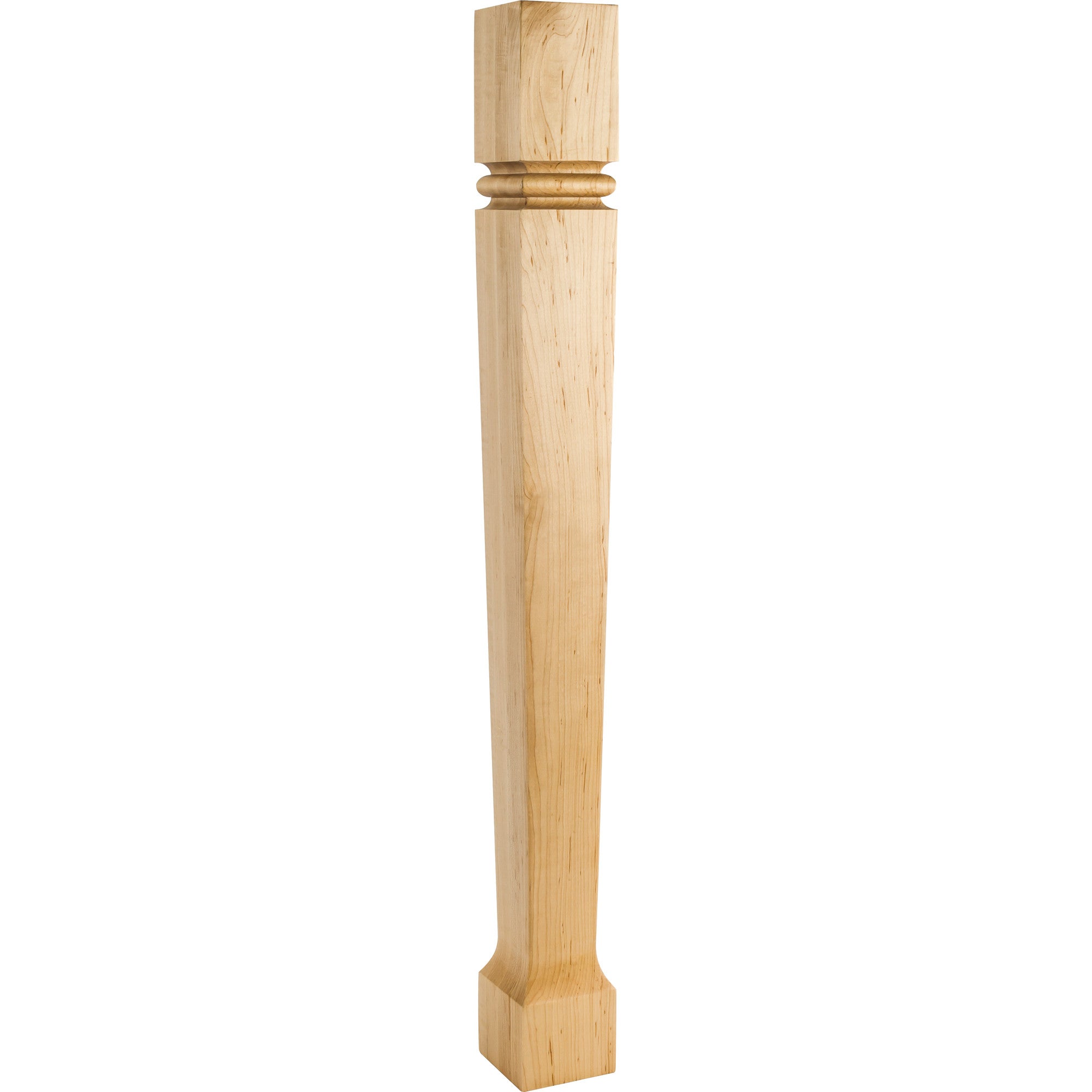 Hardware Resources Bullnose Tapered Post Cherry 35-1/2" Length 3-1/2" Width