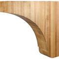 Hardware Resources Minimalist Corbel Rubberwood 18" Length 5" Width