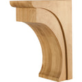 Hardware Resources Swooped Cove Corbel Rubberwood 12" Length