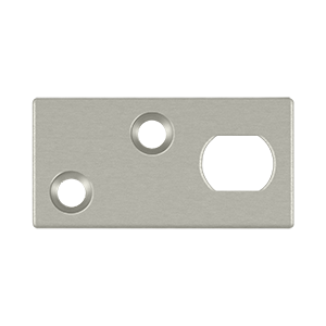 Deltana Guide Plate For 12EFB Extension Flush Bolt, Satin Nickel