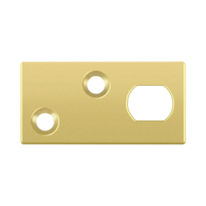 Deltana Guide Plate For 12EFB Extension Flush Bolt, Polished Brass