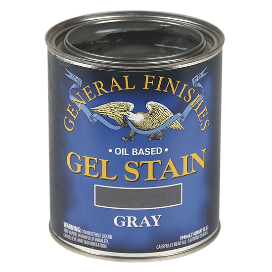 General Finishes Gel Stain, Gray, Quart