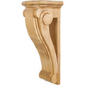 Hardware Resources Scrolled Art Nouveau Corbel Rubberwood 18" Length