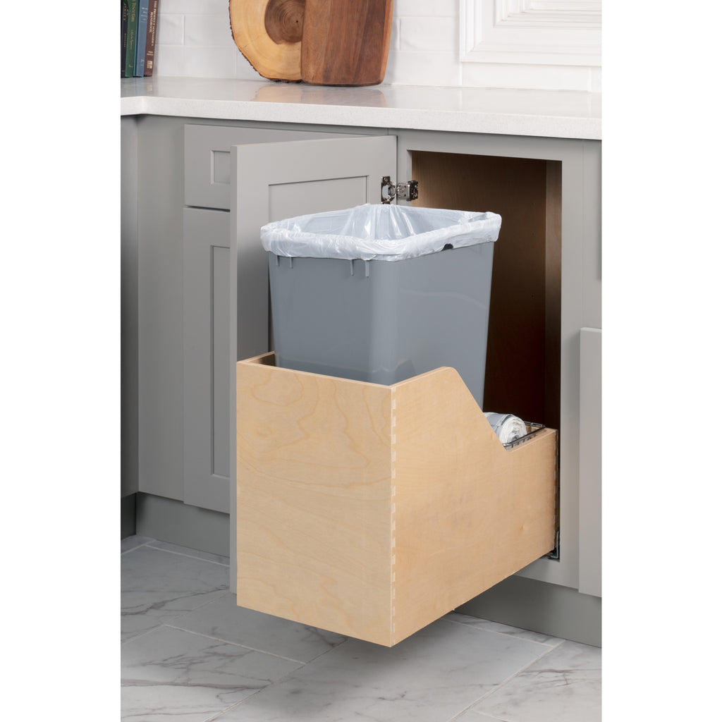 Hardware Resources Bottom Mount Pullout Waste Container System