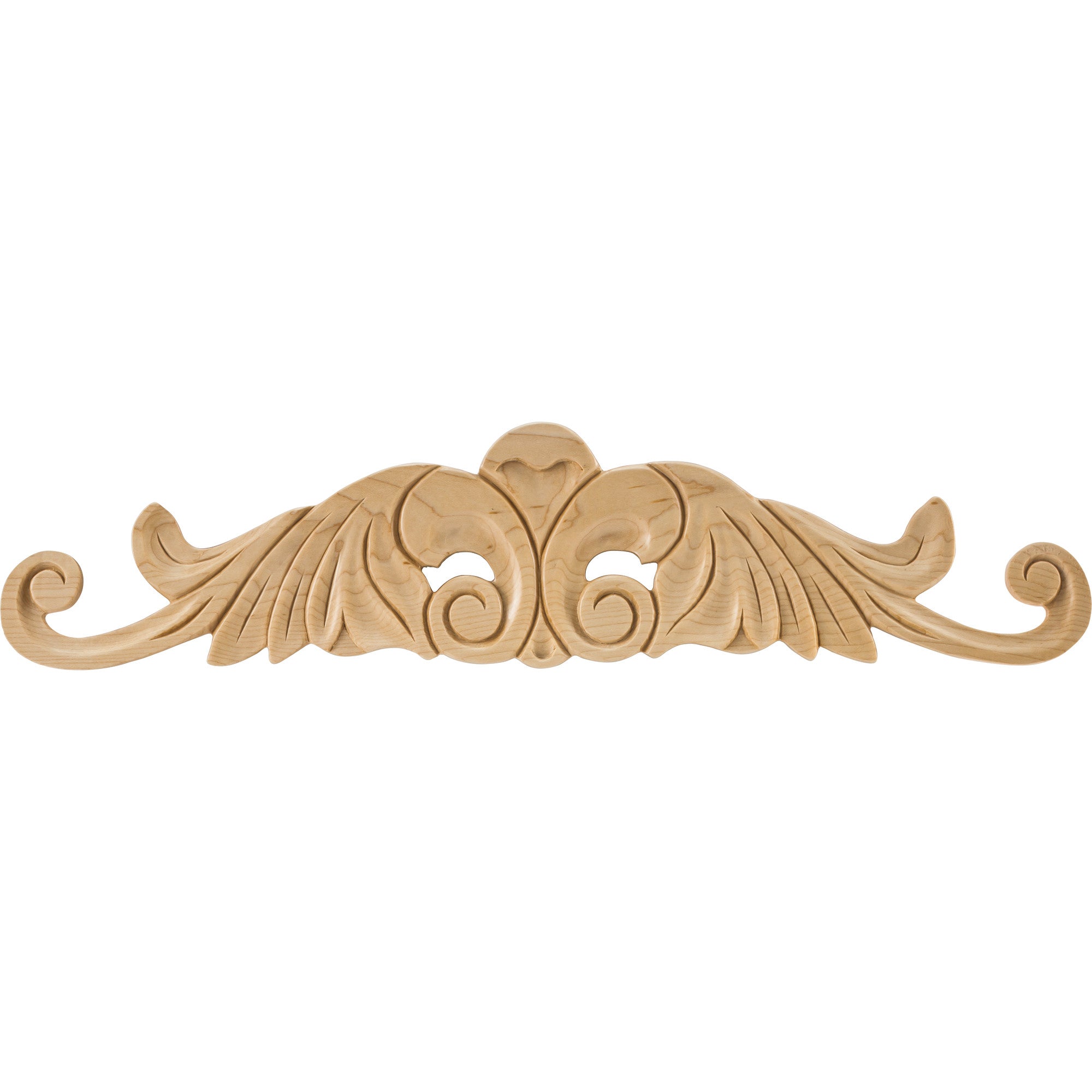 Hardware Resources 20" x 1/4" x 4-1/2" Onlay Applique  Maple 20" Length