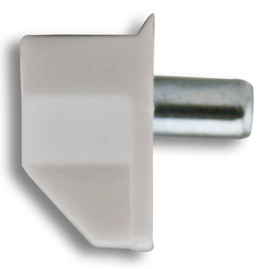 Shelf Support, White, 5 mm Shank Size