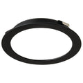 Recess/Surface Mounted Light, Loox LED 2047, 12 V, 55 mm Diameter, Warm White, Matt Black Finish
