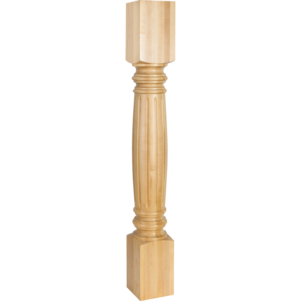Hardware Resources Fluted Turned Post Hard Maple 4-1/2 in. width