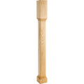 Hardware Resources Square Recessed Post Hard Maple 35-1/2" Length 3-1/2" Width
