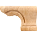 Hardware Resources Right Rounded Pedestal Foot Rubberwood 6" Length