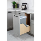 Hardware Resources Door Mount Pullout Waste Container System