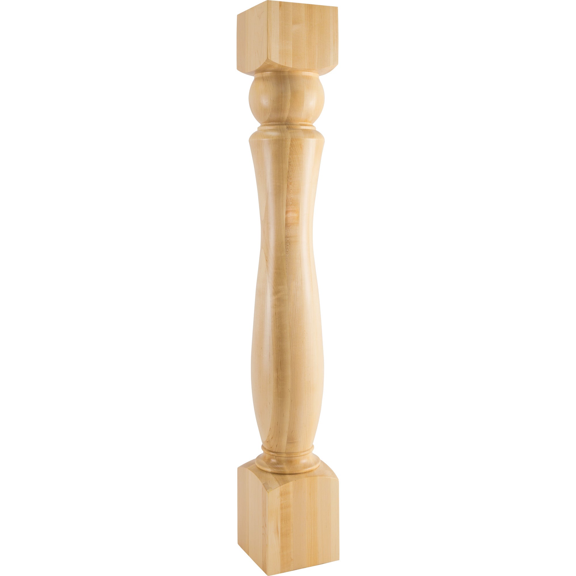 Hardware Resources Sphere Turned Post Hard Maple 42" Length 6" Width