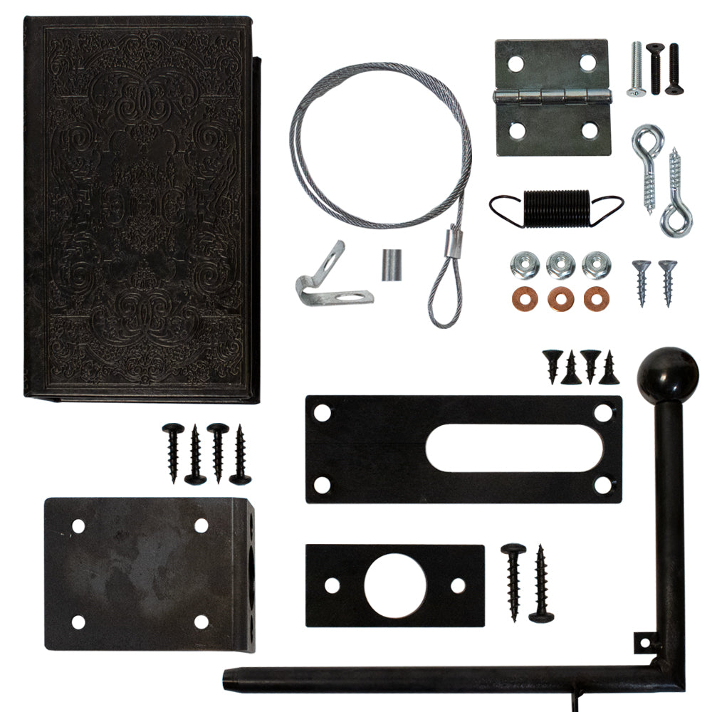 Invisidoor Cane Book Latch, Black