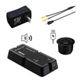 Invisidoor Sound Speaker/Usb Charger Kit, Black