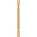 Hardware Resources Reed Post Rubberwood 3" W x 3" D x 42" H Size