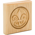 Hardware Resources Fleur-de-lis Rosette Maple 4" Length