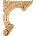Hardware Resources Right Corner Acanthus Appliqué Maple 4-1/2" Length