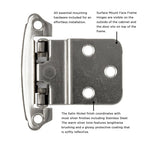 Hickory Hardware Surface Mount Self Closing Hinge 2-5/8" x 2-3/8"