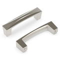 Hickery Hardware CREST Pull Satin Nickel 3" Center to Center
