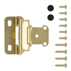 Hickory Hardware Semi-Concealed Hinge Self Close Hinge 2-1/4 in.x 2-1/2 in., Polished Brass, view 2