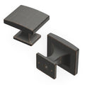 Hickery Hardware Forge Knob, Vintage Bronze, Rectangular