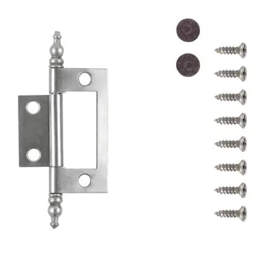 Hickory Hardware Self Mortise Free Swinging Hinge 3-1/8 in. x 1-7/16 in., Satin Nickel, view 5