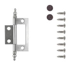 Hickory Hardware Self Mortise Free Swinging Hinge 3-1/8 in. x 1-7/16 in., Satin Nickel, view 5