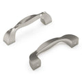 Hickery Hardware TWIST Pull Satin Nickel 3" Center to Center
