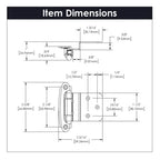 Hickory Hardware Surface Mount Self-Closing Hinge 2-3/4" x 2-5/16"