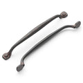 Hickery Hardware REFINED RUSTIC Pull Rustic Iron 224 mm Center to Center