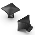 Hickery Hardware TWIST Knob, Black Iron