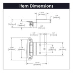 Hickory Hardware Surface Mount Self Closing Hinge 2-5/8" x 2-3/8"