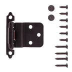 Hickory Hardware Surface Mount Self Closing Hinge 2-3/4 in. x 2-5/16 in., Black, view 2