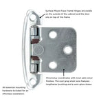 Hickory Hardware Surface Mount Self Closing Hinge 2-5/8" x 1-15/16"